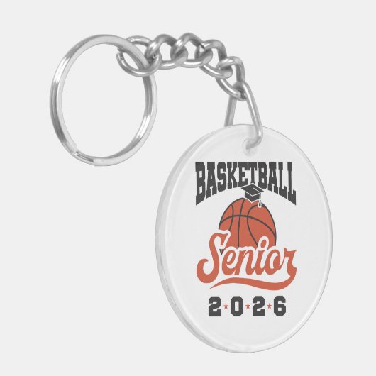 Basketball Senior 2026 Sleutelhanger (Voorkant Links)