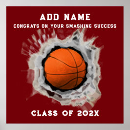 Basketball Senior Afstuderen Congring Poster