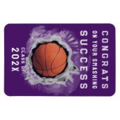 Basketball Senior Congrats Magnet Magneet (Horizontaal)