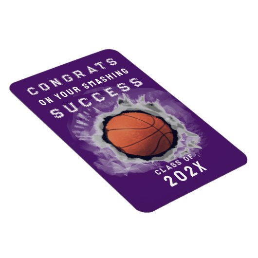 Basketball Senior Congrats Magnet Magneet (Rechterzijde)