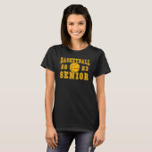 Basketball Senior Night Basketball Senior 2023 Gra T-shirt (Voorkant volledig)