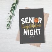 Basketball Senior Night Congratulations Card Kaart