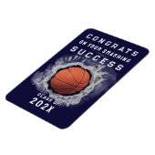 Basketball Senior Varsity Congrats Magnet Magneet (Linkerzijde)