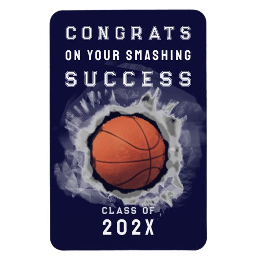 Basketball Senior Varsity Congrats Magnet Magneet (Verticaal)