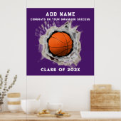 Basketball Seniors Afstuderen Congring Poster (Keuken)