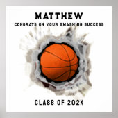 Basketball Seniors Afstuderen Congring Poster (Voorkant)