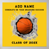 Basketball Seniors Afstuderen Congring Poster (Voorkant)
