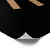 Basketball Sepia Tones Retro Kijk uit Poster (Hoek)