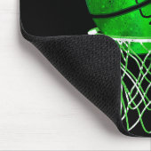 Basketball Shamrock Lucky Clover Irish St Patrick' Muismat (Hoek)