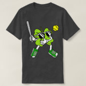 Basketball Shamrock Lucky Clover Irish St Patricks T-shirt (Design voorkant)