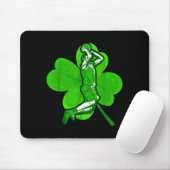 Basketball Shamrock St Patrick's Day Srt Lover Boy Muismat (Met muis)
