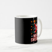 Basketball Shirt Boys Christmas Pajamas Merry Swis Koffiemok (Voorkant rechts)