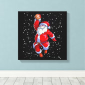 Basketball Shirt Mannen Bays Basketball San Canvas Afdruk (Insitu (Houten vloer))