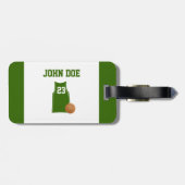 Basketball Shirt met Basketball Bagagelabel (Achterkant horizontaal)