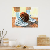 Basketball Shoes Canvas Print (Keuken)