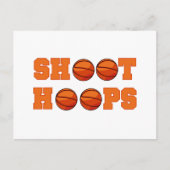 Basketball Shoot Hoops T-shirts en cadeautjes Briefkaart (Voorkant)