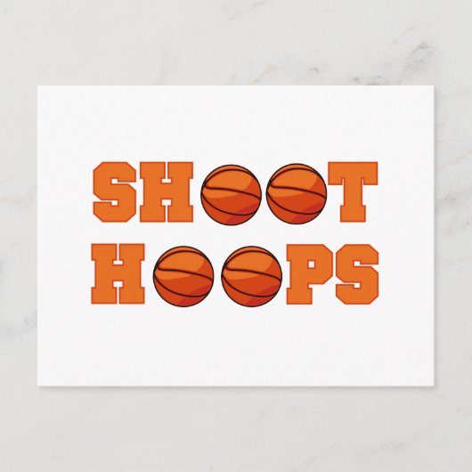 Basketball Shoot Hoops T-shirts en cadeautjes Briefkaart (Voorkant)