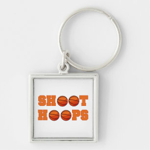 Basketball Shoot Hoops T-shirts en cadeautjes Sleutelhanger