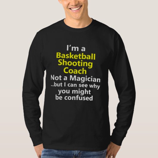 Basketball Shooting Coach Trainer Jump Shot Shoote T-shirt (Voorkant)