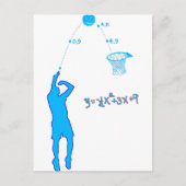 Basketball Shot and Quadratic-vergelijking Briefkaart (Voorkant)