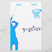 Basketball Shot and Quadratic-vergelijking Briefpapier (Voorkant)