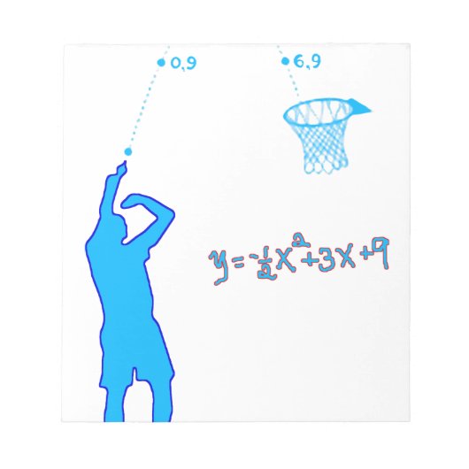 Basketball Shot and Quadratic-vergelijking Notitieblok (Voorkant)