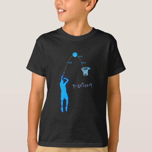 Basketball Shot and Quadratic-vergelijking T-shirt (Voorkant)