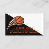 Basketball Shot, Basketball Player, Coach, Foto Visitekaartje (Voorkant)