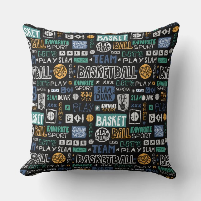 Basketball Sierkussen 20 x 20 inch (Voorkant)
