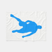 Basketball Silhouette Fleece Deken (Voorkant (Horizontaal))