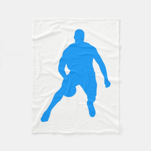 Basketball Silhouette Fleece Deken (Voorkant)