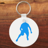 Basketball Silhouette Sleutelhanger (Voorkant)