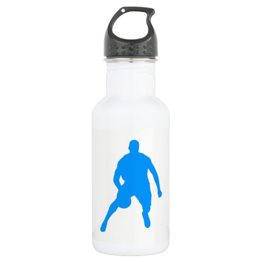Basketball Silhouette Waterfles (Voorkant)