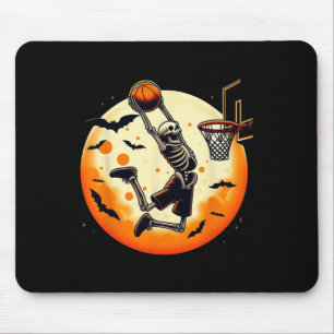 Basketball Skeleton Halloween Mannen Boys Basketba Muismat