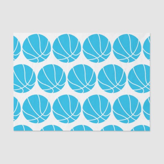 BASKETBALL (SKY BLUE) TISSUEPAPIER (Voorkant)