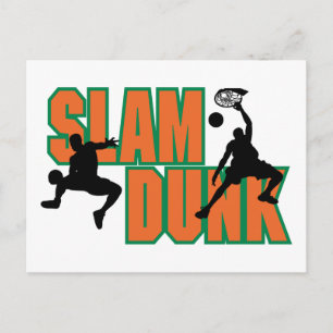 Basketball Slam Dunk Briefkaart