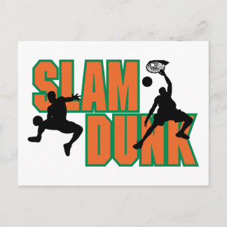Basketball Slam Dunk Briefkaart