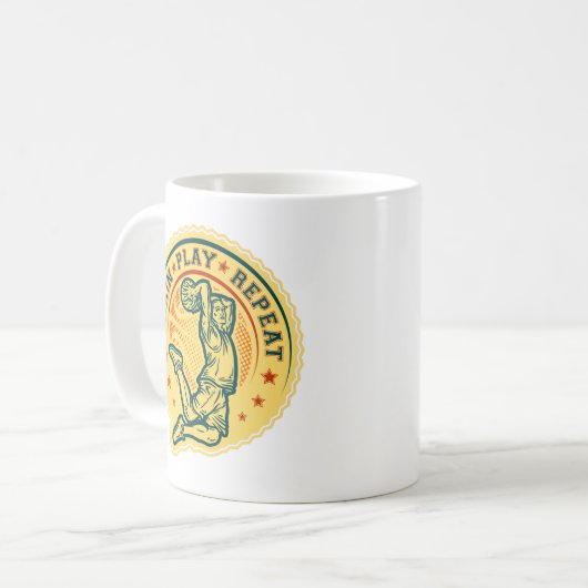 Basketball Slam Dunk  Design Koffiemok (Voorkant links)