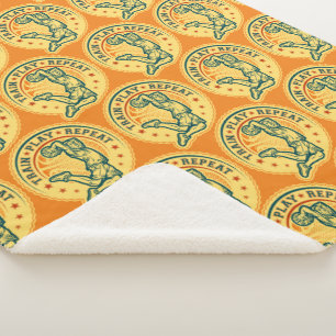 Basketball Slam Dunk Design Sherpa Deken