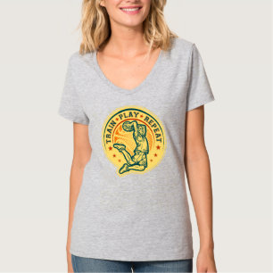 Basketball Slam Dunk Design T-shirt