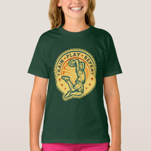 Basketball Slam Dunk Design T-shirt