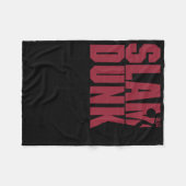 Basketball Slam Dunk Fleece Deken (Voorkant (Horizontaal))
