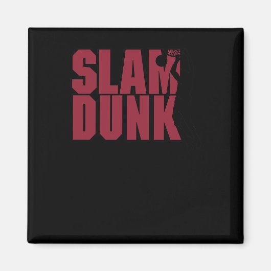 Basketball Slam Dunk Magneet (Voorkant)