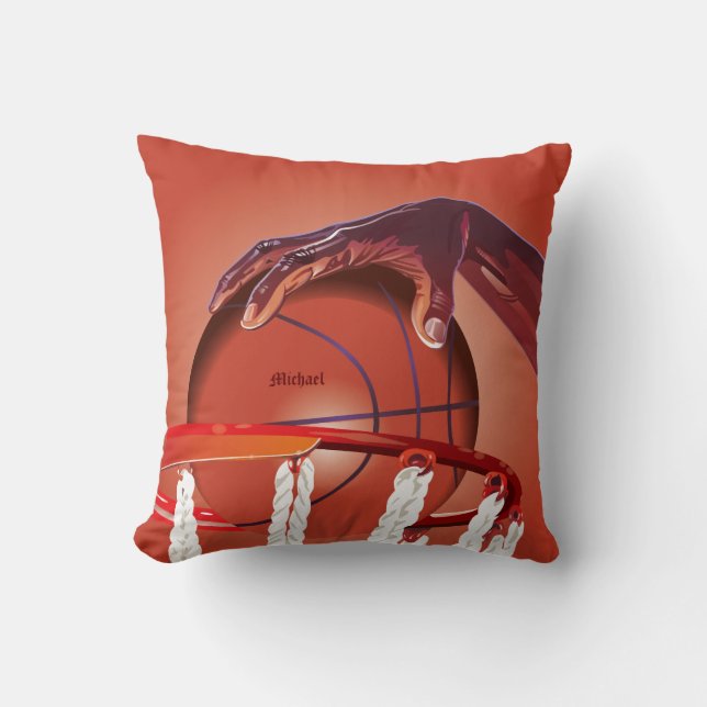 Basketball Slam Dunk Point Pillow Kussen (Voorkant)