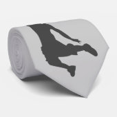 Basketball Slam Dunk silhouette Stropdas (Opgerold)