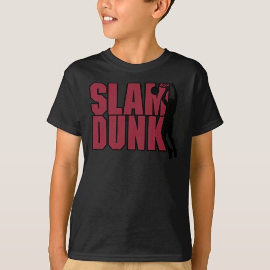 Basketball Slam Dunk T-shirt (Voorkant)