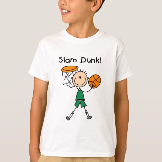 Basketball Slam Dunk T-shirts en cadeautjes (Voorkant)