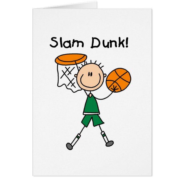 Basketball Slam Dunk T-shirts en cadeautjes (Voorkant)