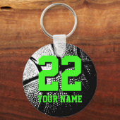 Basketball sleutelhanger cadeau voor jongens en me (Voorkant)