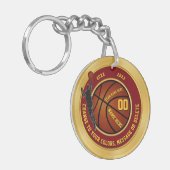 Basketball-Sleutelhangers met bijzondere kenmerken Sleutelhanger (Voorkant Links)